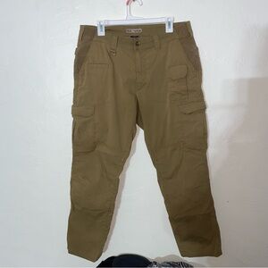 5.11 Tactical Utility Cargo Pants khaki tan carpenter loop men’s 36 Waist x 30